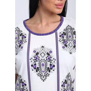 Костюм двойка женский №65015 кулирка (р-ры: 44-70) фиолетовый