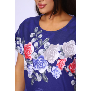 Костюм двойка женский №65072 кулирка (р-ры: 48-66) фиолетовый
