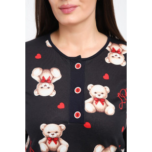 Костюм двойка женский №24276 кулирка (р-ры: 44-56) темно-синий