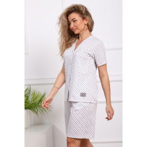 Костюм двойка женский №1067 кулирка (р-ры: 46-54) белый