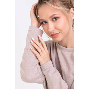 Джемпер женский №62019 ангора (р-ры: 44-54) бежевый