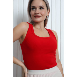 Майка женская №42355 кашкорсе (р-ры: 42-52) красный
