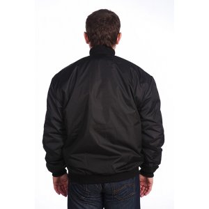 Куртка мужская демисезонная "Весна" плащевая ткань+флис (р-ры: 44-54) черный
