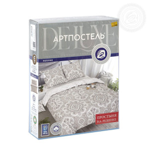 Постельное белье поплин на резинке "Элегант"