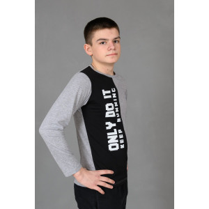 Лонгслив детский №83018 коттон (р-ры: 36-44) меланж