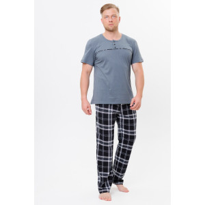 Костюм двойка мужской №2192/1 трикотаж (р-ры: 50-60) графитовый
