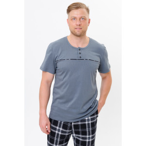 Костюм двойка мужской №2192/1 трикотаж (р-ры: 50-60) графитовый