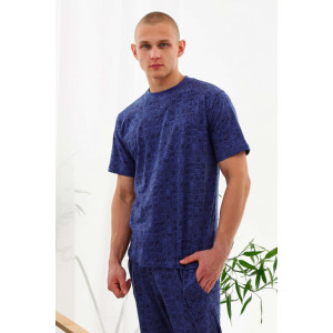 Костюм двойка мужской №21534 кулирка (р-ры: 46-60) синий