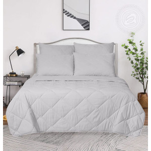 Одеяло стеганое "Comfort Collection" облегченное светло-серый