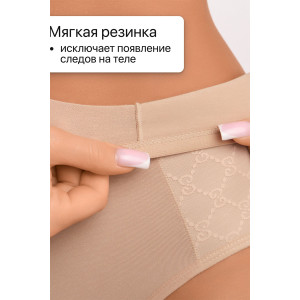 Трусы женские 3902 OIRO хлопок стрейч (р-ры: 48-60) бордовый, черный, бежевый - упаковка 3 шт. 