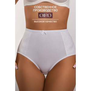 Трусы женские 3902 OIRO хлопок стрейч (р-ры: 48-60) черный, белый, бежевый - упаковка 3 шт. 