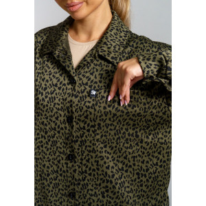 Костюм двойка женский 975 жаккард (р-ры: 46-56) хаки