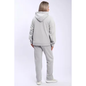 Костюм двойка женский 299 флис (р-ры: 48-58) светло-серый
