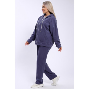 Костюм двойка женский 299 флис (р-ры: 48-58) синий