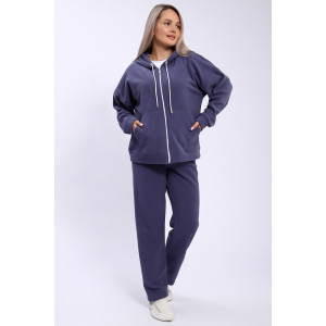 Костюм двойка женский 299 флис (р-ры: 48-58) синий