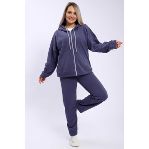 Костюм двойка женский 299 флис (р-ры: 48-58) синий