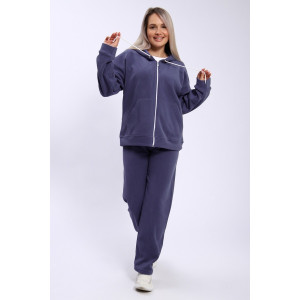 Костюм двойка женский 299 флис (р-ры: 48-58) синий