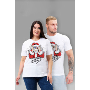 Футболка унисекс №8525 кулирка (последний размер) Красиво белый 50,64