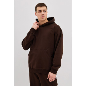 Костюм двойка мужской КМ-5 "Родос" футер 2-х нитка (р-ры: 46-58) шоколад