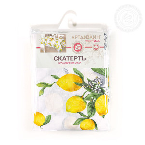 Скатерть из рогожки "Лимоны"