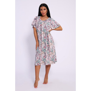 Сорочка женская №13258 кулирка (последний размер) розовый 56