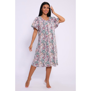 Сорочка женская №13258 кулирка (последний размер) розовый 56