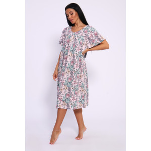 Сорочка женская №13258 кулирка (последний размер) розовый 56