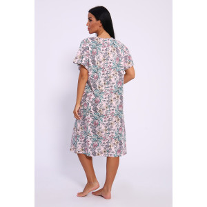 Сорочка женская №13258 кулирка (последний размер) розовый 56