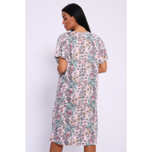 Сорочка женская №13258 кулирка (последний размер) розовый 56