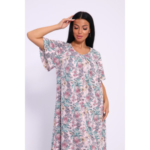 Сорочка женская №13258 кулирка (последний размер) розовый 56