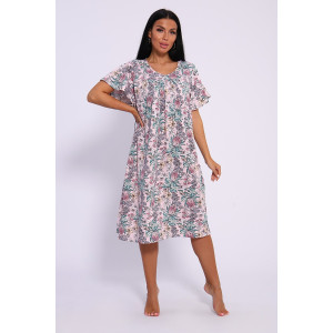 Сорочка женская №13258 кулирка (последний размер) розовый 56