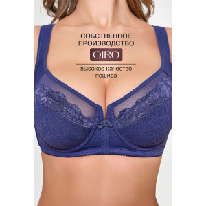 Бюстгальтер женский OIRO кружево 2801 MARIA синий