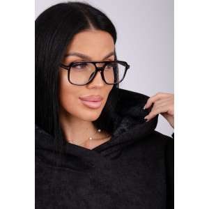 Худи женское "Сальма 2" футер 3-х нитка с начесом (р-ры: 42-60) черный