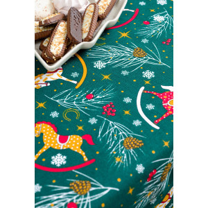 Скатерть рогожка "Лошадки" Скатерть рогожка "Лошадки"