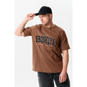 Футболка унисекс №8503 кулирка (последний размер) мокко Бруклин 48,54