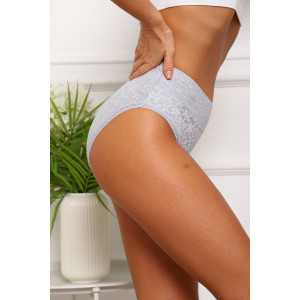 Трусы женские №64867 кулирка с лайкрой (р-ры: 46-50) серый