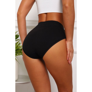 Трусы женские №64867 кулирка с лайкрой (р-ры: 46-50) черный