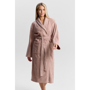 Халат женский "Комфорт-3" махра (р-ры: 46-56) пудровый