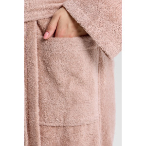 Халат женский "Комфорт-3" махра (р-ры: 46-56) пудровый