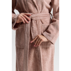 Халат женский "Комфорт-3" махра (р-ры: 46-56) пудровый