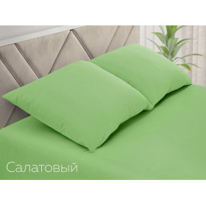 Простыня классическая поплин однотонный салатовый