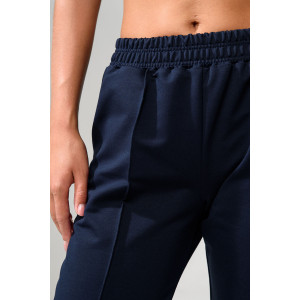 Брюки женские №67169О футер с лайкрой 2-х нитка (р-ры: 42-64) темно-синий