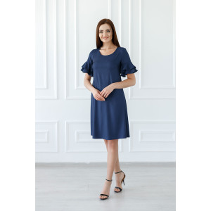 Платье женское "Тая" вискоза (последний размер) синий 46 Платье женское "Тая" вискоза (последний размер) синий 46