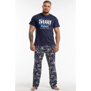 Костюм двойка мужской "Surf" М-9КМ-1 кулирка (р-ры: 46-60) индиго