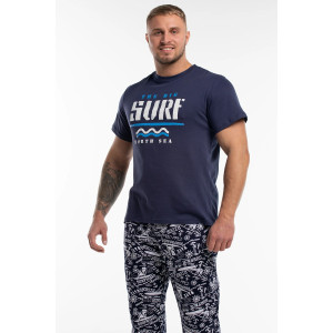 Костюм двойка мужской "Surf" М-9КМ-1 кулирка (р-ры: 46-60) индиго