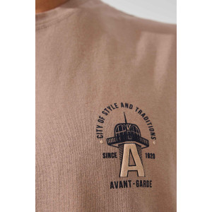 Пижама мужская "Авангард" 2390-К/Ф кулирка-фланель (р-ры: 48-58) бежевый