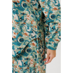 Костюм двойка женский №2221 кулирка (р-ры: 42-60) зеленый