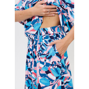 Костюм двойка женский №2220/2 кулирка (р-ры: 42-60) синий