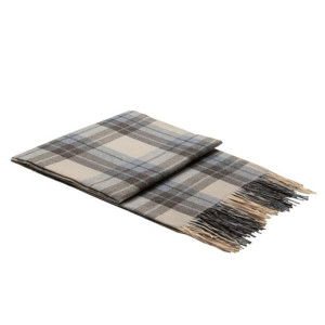 Плед "Vladi" шерстяной "Элис" В1 бело-серо-коричневый рап.4