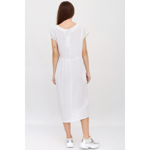 Платье женское "Бриз Б" муслин (последний размер) белый 48,52